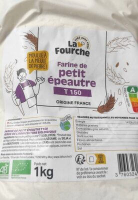 Farine De Petit Epeautre T150
