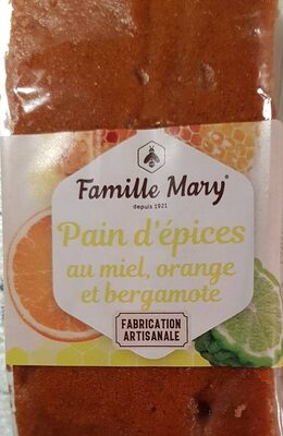 Pain D'épices Miel Orange Et Bergamote