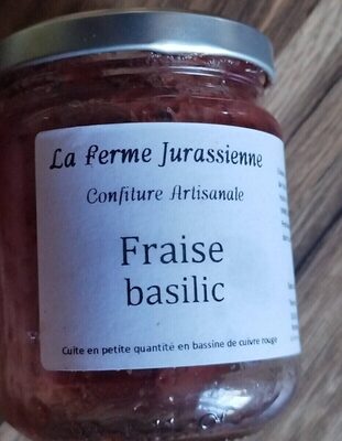 Confiture Artisanale Fraises Basilic