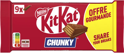 Kitkat Chunky Barre Au Chocolat Au Lait 9x40g