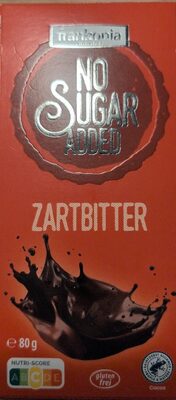 Zartbitter No Sugar Added