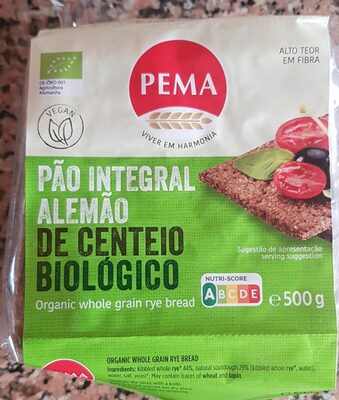 Pão Integral Alemão De Centeio Biológico