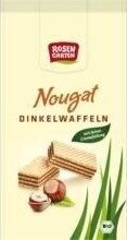 Rosengarten Nougat Dinkelwaffeln, 100 Gr Packung