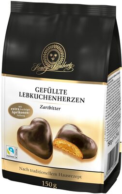 Gefüllte Lebkuchenherzen Zartbitter