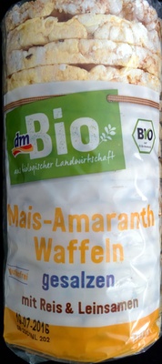 Mais-amaranth-waffeln Gesalzen Mit Reis & Leinsamen
