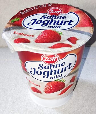 Zott Sahne Joghurt Mild Erdbeere 4014500059617 Sahnejoghurt Mild Mit Erdbeeren.