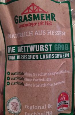 Die Mettwurst Grob Vom Hessischen Landschwein