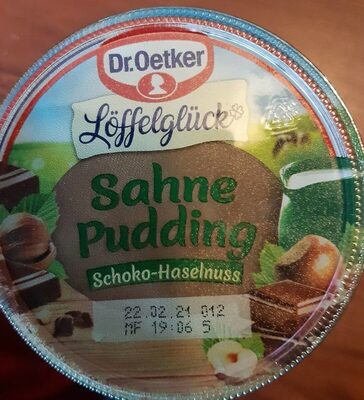 Sahne-pudding Schoko-haselnuss
