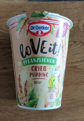 Love It Pflanzlicher Grieß Pudding Natur
