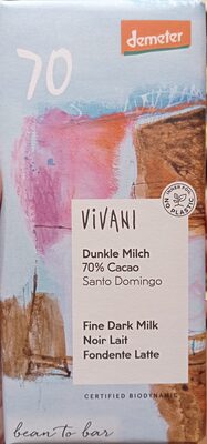 Dunkle Milch 70% Santo Domingo