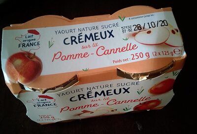Crémeux Sur Lit De Pomme Cannelle