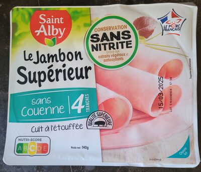 Le Jambon Supérieur Sans Couenne Sans Nitrite