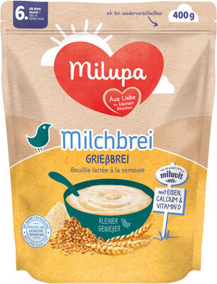 Milupa Milchbrei Grießbrei Miluvit Mit Ab Dem 6. Monat 400g