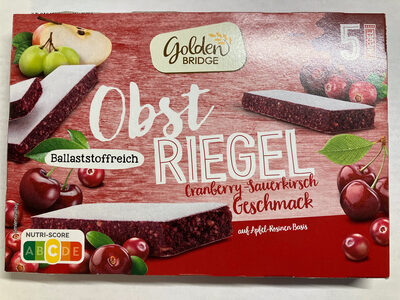 Obst-riegel Cranberry-sauerkirsch, Golden Bridge