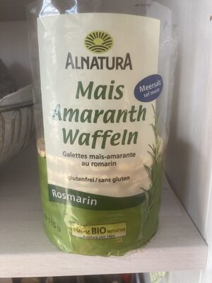 Mais-amaranth Waffeln Rosmarin