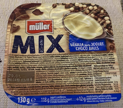 Muller Mix Vanilla Taste Jogurt Choco Balls