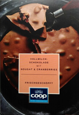 Vollmilchschokolade Mit Nougat & Cranberries