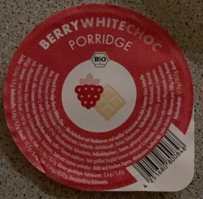Porridge Framboise Chocolat Blanc