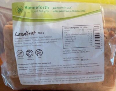 Landbrot, Glutenfrei