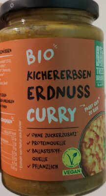 Bio Kichererbsen Erdnuss Curry