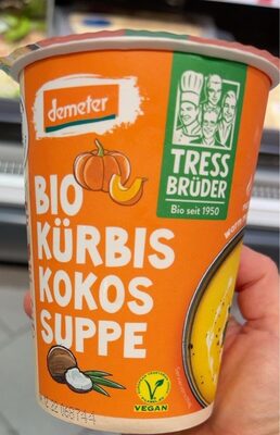 Tress Brüder Demeter Bio Kürbis Kokos Suppe 4260189685481 Vegane Demeter Kürbis-