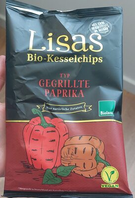Lisas Bio-kesselchips Typ Gegrillte Paprika
