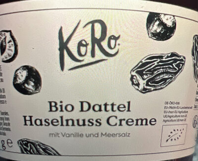 Bio Dattel Haselnuss Creme