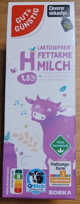 Laktosefreie Fettarme H-milch 1,5%