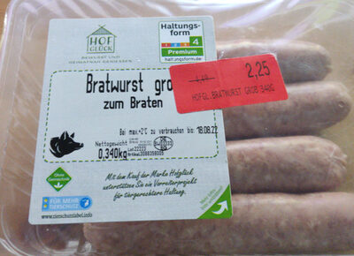 Bratwurst Grob