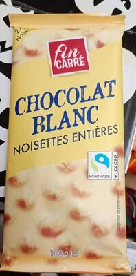 Chocolat Blanc Noisettes Entières
