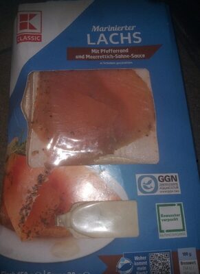 Marinierter Lachs Mit Pfefferrand Und Meerrettich Soße