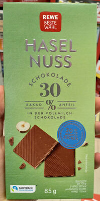 Haselnuss Schokolade