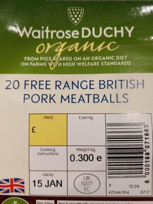 Free Range British Pork Meatballs