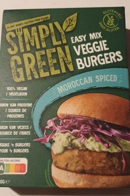 Easy Mix Veggie Burgers Moroccan Spiced