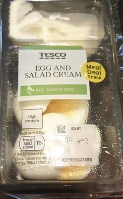 2 Boiled Eggs With Tangy Salad Cream