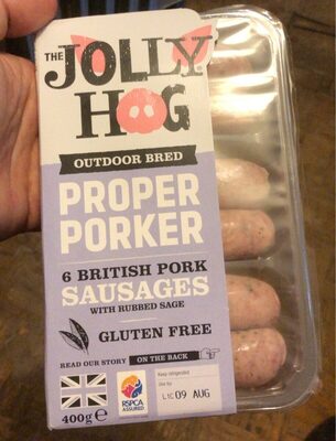 6 British Sausages With Rubbed Sage