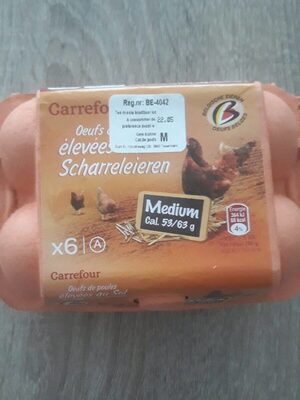 Carrefour 6 Œufs Frais De Poules Élevées Au Sol
