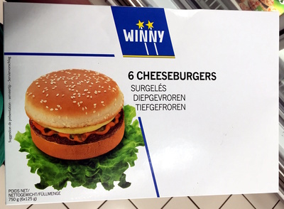6 Cheeseburgers Surgelés