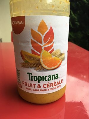 Orange Mangue Et Céréale Mixés