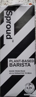 Kasviperäinen Barista Herneestä