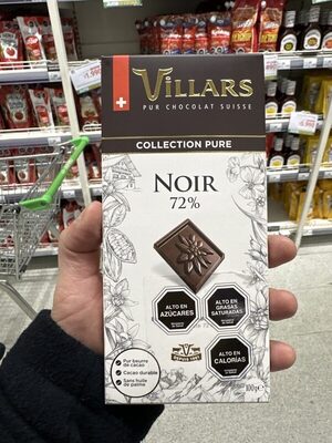 Chocolat Noir 72%, Collection Pure
