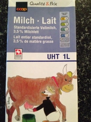 Qualité&prix : Milch : Standardisierte Vollmilch 3.5% Milchfett