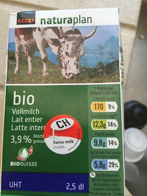 Lait Entier Bio