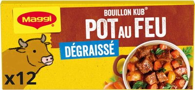 Nestle Maggi Kub Bouillon Pot-au-feu Dégraissé 120g - 12 Tablettes
