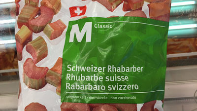 Rhubarbe Suisse Non Sucrée
