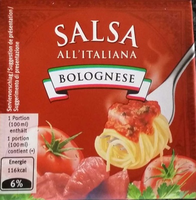 Salsa All'italiana Bolognese