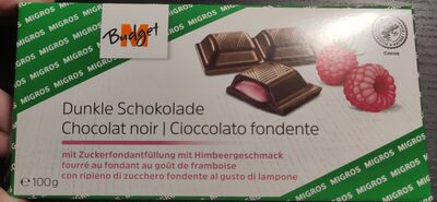 M-budget Dunkle Schokolade Mit Zuckerfondantfüllung Mit Himbeergeschmack