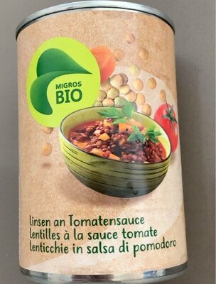 Linsen An Tomatensauce