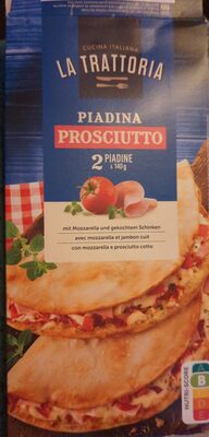 Piadina Mit Mozzarella Und Gekochtem Schinken