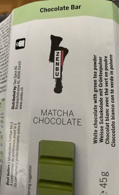 Chocolat Blanc Avec Thé Vert En Poudre